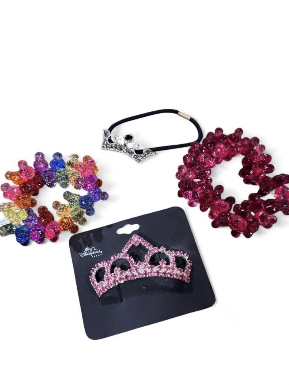 Disney Multi-colored beaded hair accessories bundle